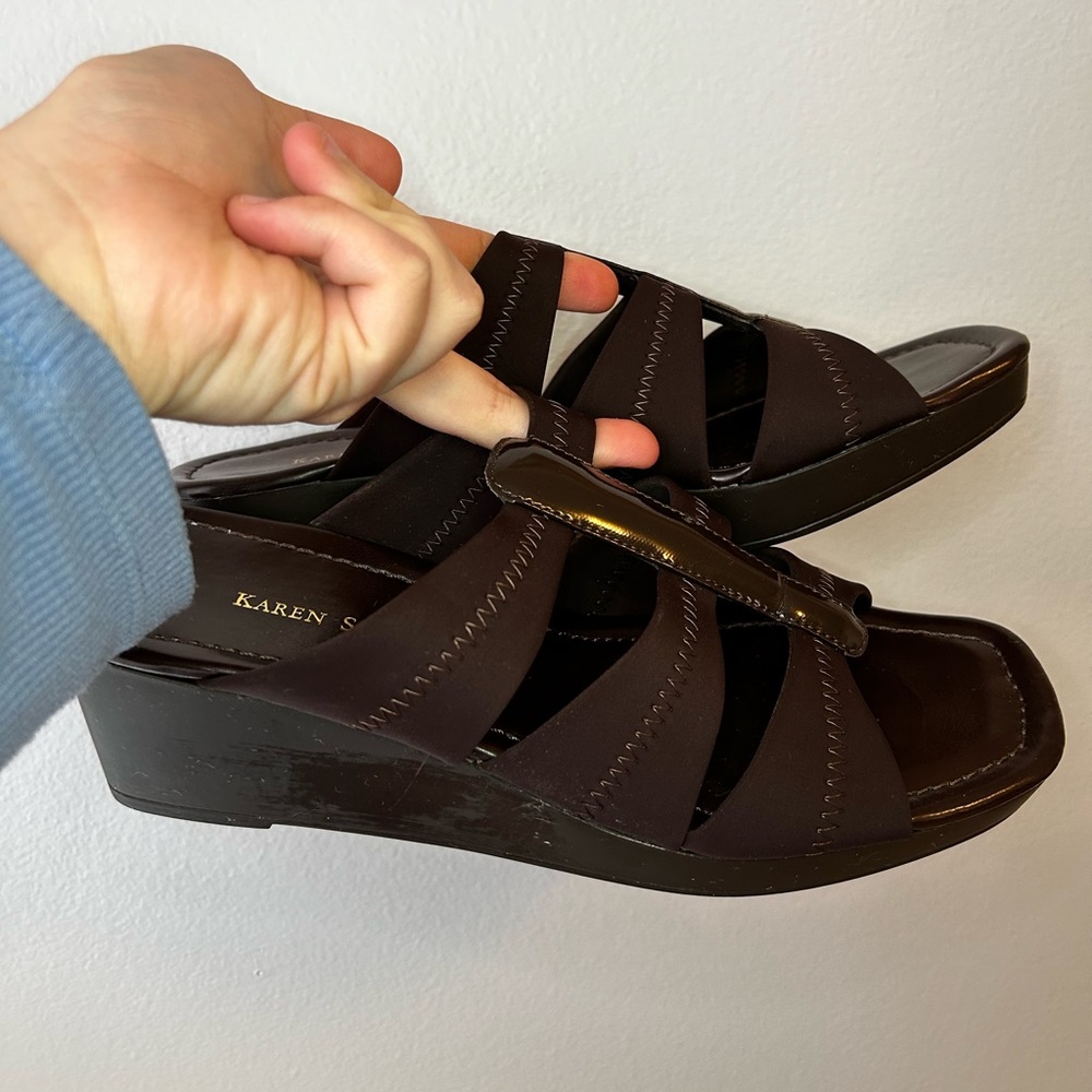 Karen Scott Wedge Sandals